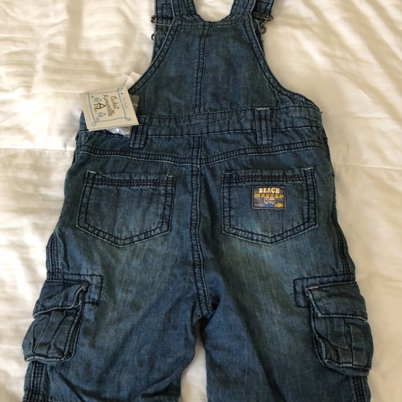 Cadet Rousselle Baby Boy Jean Overalls 18 mths NWT - Picture 5 of 7
